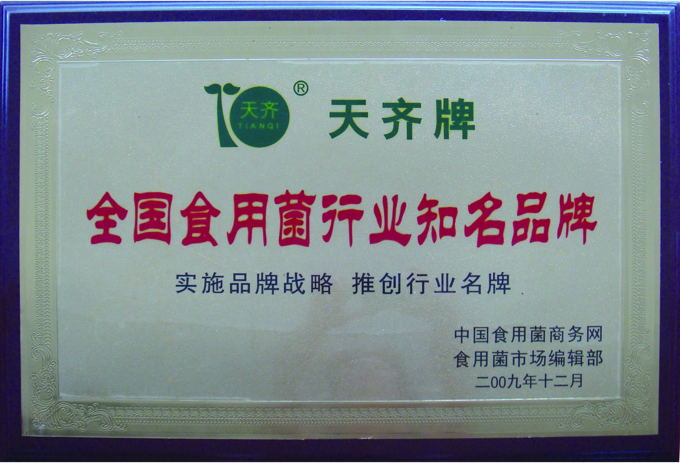 全國(guó)食用菌行業(yè)知名品牌